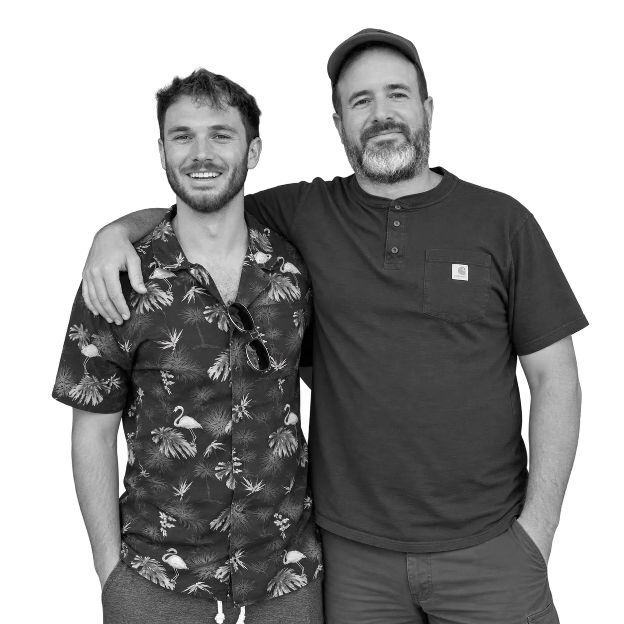 Jean-Daniel Tanguay and Mathieu Durocher, co-founders of Perséides, standing side by side.